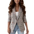thumbnail image 4 of Women Blazer Work Clothes Open Front Corporate Outfits Dress Jackets Interview Outfits Fall Coat Long Sleeve Professional Outfits Suit Jackets Jackets for Women, 4 of 5