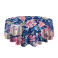 thumbnail image 5 of Pioneer Flower Round Tablecloth 60" X 60",Wrinkle Wipeable Table Cloth for Kitchen Dining Room Picnic Patio Party, 5 of 6