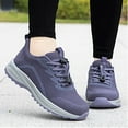 thumbnail image 2 of Rokment Orthopedic Walking Running Shoes for Women Men Seniors Comfortable Mesh Non Slip Work Driving Hiking Climbing Sneakers Purple Size 7.5, 2 of 5