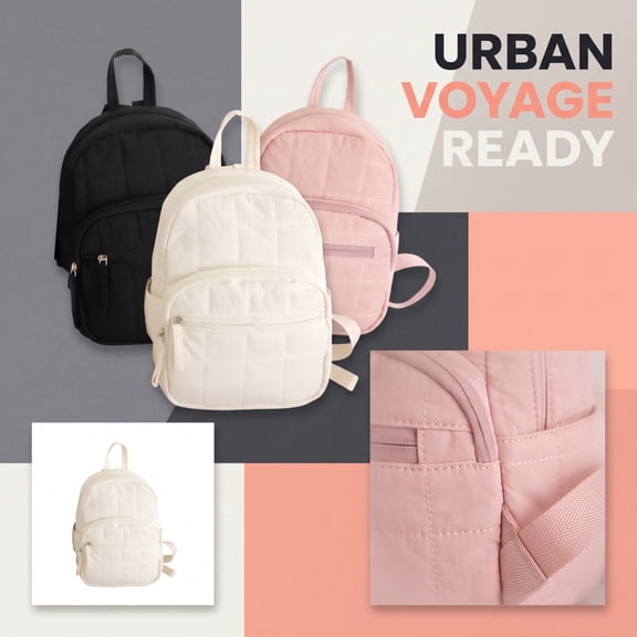 JuDWoC Cute Backpack Backpack for College Book Bags Quilted Pattern Cloud Plush Keychain Charm Lightweight Water Resistant Multi Layer Storage Rucksack Everyday Laptop Travel Daypack Pack Bag 15.3in