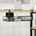 thumbnail image 2 of Storage Rack Under-Desk Cable Management Tray Hollow Design Easy to Install Adjustable Cable Management Rack, 2 of 8