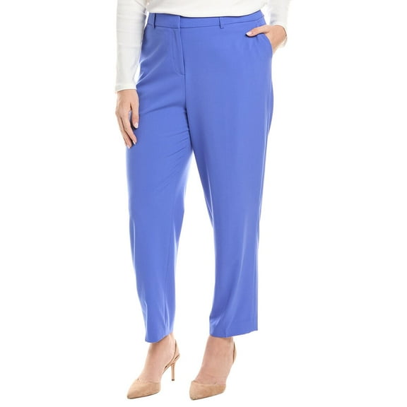 Tahari ASL womens  Plus Pant, 14W, Blue