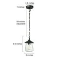 thumbnail image 4 of LNC Farmhouse Black Outdoor Hanging Lantern Pendant Lighting with Glass Shade, 4 of 12
