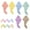 All colors, variant on 1 Pcs Microfiber Hair Towel,Super Absorbent Quick Dry Hair Turban for Drying Curly, Long & Thick Hair ,Non-Frizz Hair Wraps (Purple)