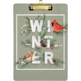thumbnail image 1 of FMSHPON Watercolor Bird Christmas Clipboard Hardboard Wood Nursing Clip Board and Pull for Standard A4 Letter 13x9 inches, 1 of 8
