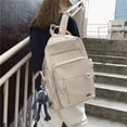 thumbnail image 5 of Mochila de moda de gran capacidad, mochila para estudiantes de secundaria para mujer, 5 of 5