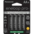 thumbnail image 1 of Panasonic BK-3HCCA4BA - Baterías recargabl pre cargadas de alta capacidad, Pro AA, 4 unidad, 1 of 5