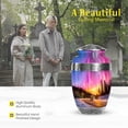 thumbnail image 3 of MUKTIVE Northern Lights Cremation Urn, Human Ashes for Women, Decorative Purple Urns for Men, Large Memorial Urn for Parents, Decorative Car Funeral Urns, 10 Inch, 3 of 7