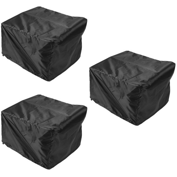 Nicehomfit Boat Seat Covers Black 210D Plated Silver-Coated Oxford Waterproof for Boat 3Pcs