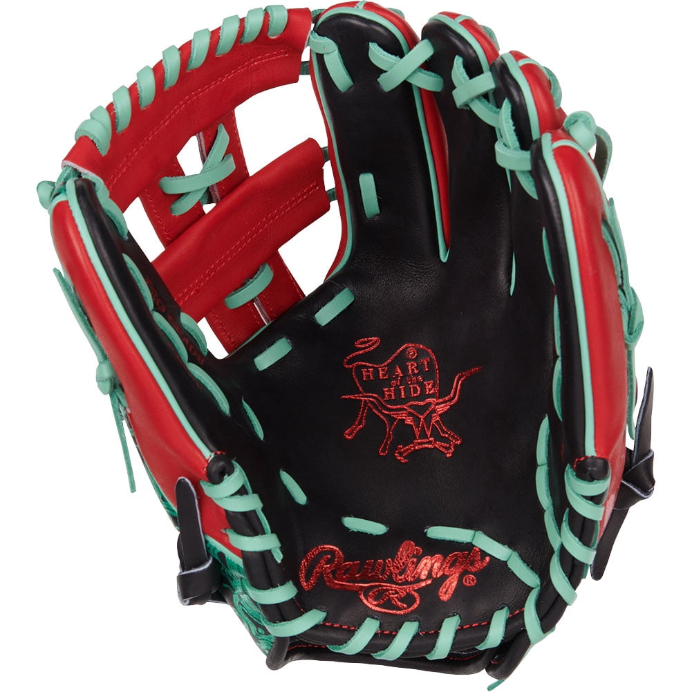 Rawlings HOH ColorSync 9.0 11.5" Baseball Glove (PROR204W-32BS) Black/Scarlet 11.5