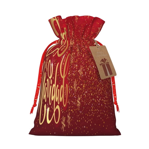 Sikiie Merry Christmas Christmas Gift Bags, Birthday gift bags Xmas Presents Bags Holiday Gift Bags for Christmas Gifts, Weddings and Birthday-Small