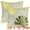 Yellow, variant on Unique Bargains 2 Leaf Throw Pillow Covers Plants Cushion Cases Decorative Pillowcases Brown 18" x 18"