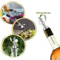 thumbnail image 6 of 2 Pcs Weighted Stainless Steel Bottle Pourers Self Closing Olive Oil Dispenser Spout Auto Feature Liquor Pour Spouts For Pours Liquid Olive Oil Wine Vinegar, 6 of 8