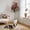 B, variant on Senfot 5FT White Single Stem Artificial Camellia Tree Elegant Blooming Faux Flower Floor Plant Realistic Foliage Ornament for Living Room Office Patio Decor