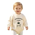 thumbnail image 6 of Ulanda Baby Boy Golf Outfit Onesie Sweatshirt Bubble Romper Long Sleeve Bodysuit Infant Fall Clothes (Green, 0-3 Months), 6 of 8