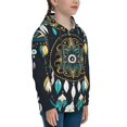 thumbnail image 3 of Kdxio Boho Dreamcatcher Pattern Boys Athletic Unisex Boys Girls Hoodie with Pocket Sweatshirts-Large, 3 of 6