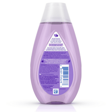 JOHNSON'S Tear-Free Bedtime Baby Bath with Soothing NaturalCalm Aromas 6.80 oz (Pack of 4)