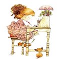 thumbnail image 1 of Cuadros Decorativos Bordado parcial 11CT Piano Girl DIY estampado Kit punto de cruz (SZX-C517) Tmvgtek embutido en tela, 1 of 7