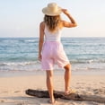 thumbnail image 6 of Evdexr Linen Shorts Womens Bermuda Striped Shorts Summer Knee Length Drawstring Beach Shorts 2026 Baggy Elastic Loose Fit Short Pants S, 6 of 7
