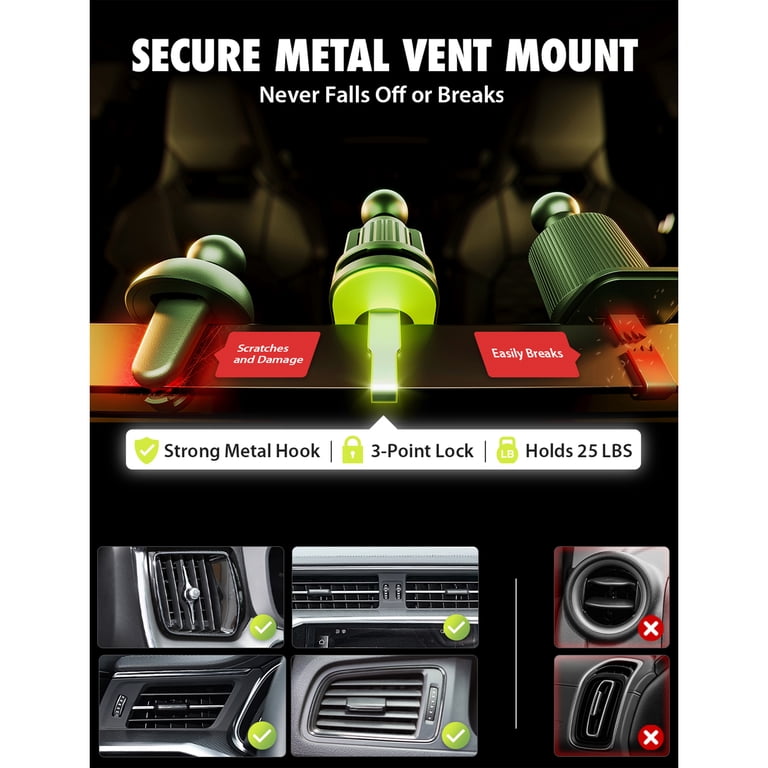 2-in-1 Air Vent and Dashboard Car Phone Mount photo 4