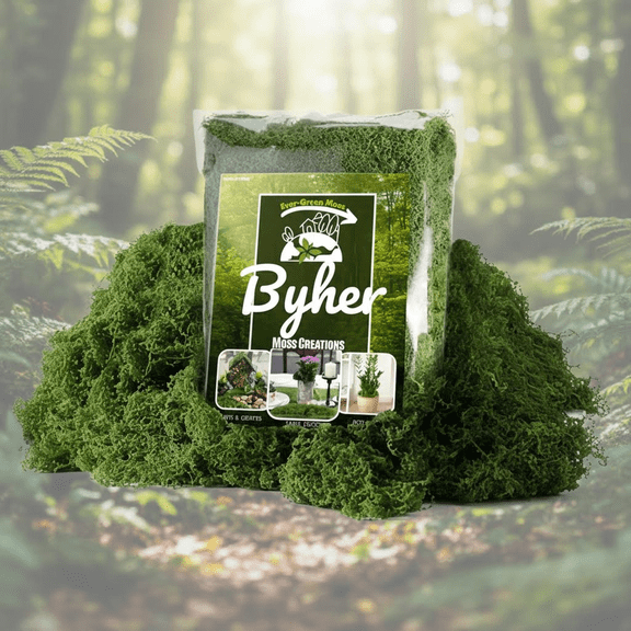 Fluffy Artificial Moss for Crafts, 3.5OZ Realistic Green Moss for Potted Plants, Fairy Gardens, Terrariums, Dioramas, and Indoor Model Scenes - Cloudlike Dark Green Decorative Moss