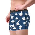 thumbnail image 2 of Yiaed Cute Goose On Blue Sky Print Men's Soft Cotton Boxer Shorts Breathable Boxers Underwear Moisture-Wicking Underwear Stretch Boxer Briefs for Man-Small, 2 of 5