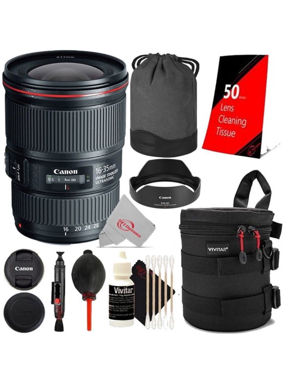 Canon EF 16-35mm f/4L to f/22 IS USM for Canon EF Cameras + Essential Kit