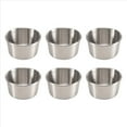 thumbnail image 2 of 6 Tazas de Salsa para Mojar Acero Inoxidable 2 Onzas, Mini Tazones Salsa, Condimentos Metal Reutilizables, Recipientes Moldes (Plateados), 2 of 10