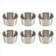 thumbnail image 2 of 6 Tazas de Salsa para Mojar Acero Inoxidable 2 Onzas, Mini Tazones Salsa, Condimentos Metal Reutilizables, Recipientes Moldes (Plateados), 2 of 10
