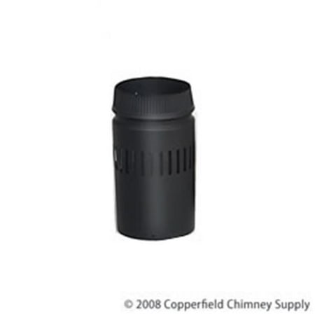 

Selkirk Corporation 6 Inch x 6 Inch Model DSP Double-Wall Stovepipe 26-ga Black Steel Outer Pipe 430-alloy Ss Inner Liner