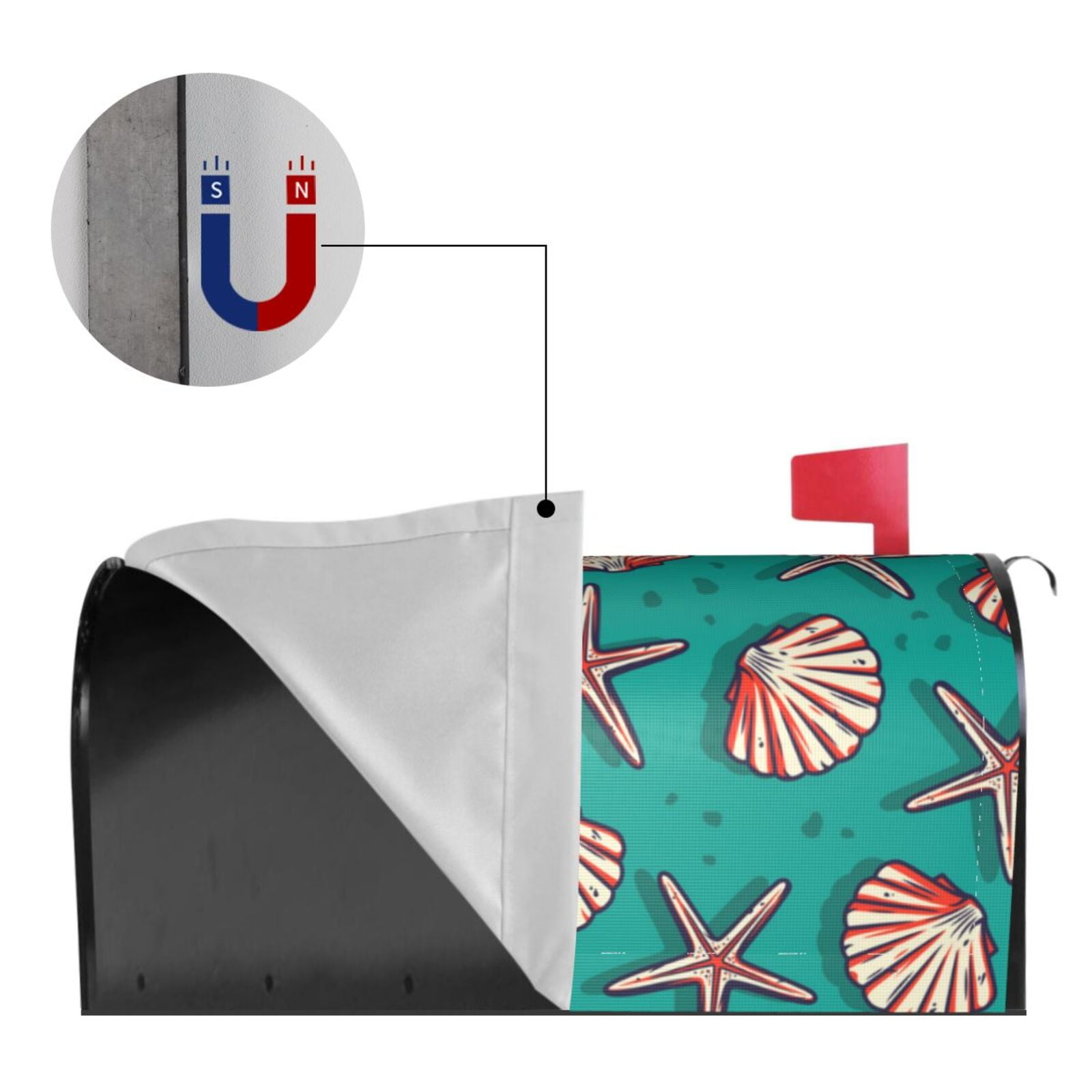Kdxio Magnetic Mailbox Cover 21x18 in Mailbox Cover Outdoor Decoration Holiday Mailbox Covers for Home Garden Yard-21x18 in