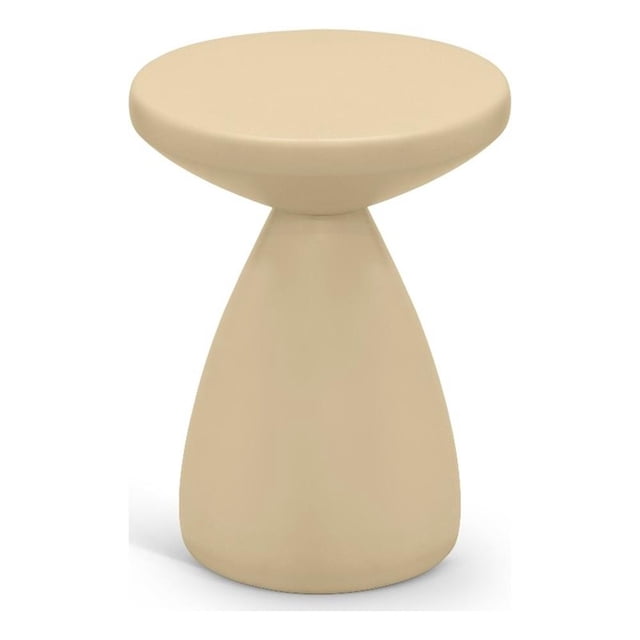 Meridian Furniture Anika Beige Table d'Appoint en Fer