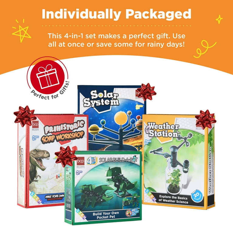 Best Choice Products Kids 4-in-1 Science Kit, Solar Robot