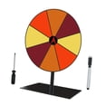 thumbnail image 2 of GUOOL Colored Rotating Prize Wheel DIY with Base Stand Erasable Game Fortune Wheel 8 Girds Square Base, 2 of 9