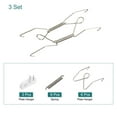 thumbnail image 3 of Uxcell 3 Pack Plate Hanger, 6 inch Stainless Steel Invisible Wall Plate Hangers for Decorative Plates and Arts, 3 of 6