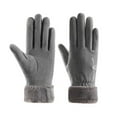 thumbnail image 2 of Hellosay Womens Gloves for Cold Weather Thermal Warm Fleece Lined Christmas Gifts Gray, 2 of 4