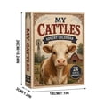 thumbnail image 4 of Christmas Cattle 24 Day Countdown Calendar, Cute Christmas Cattle Advent Calendar for Christmas, Farmhouse Style Countdown Calendar for Holiday, 4 of 7