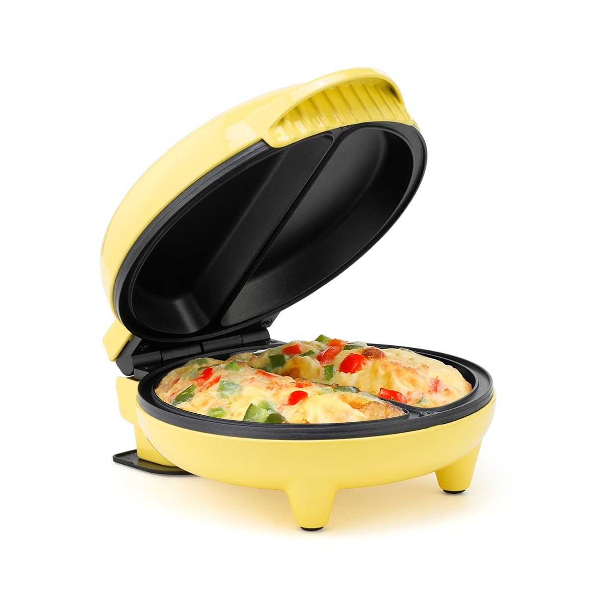Holstein Housewares 2Section Omelet Maker, Yellow Stainless Steel