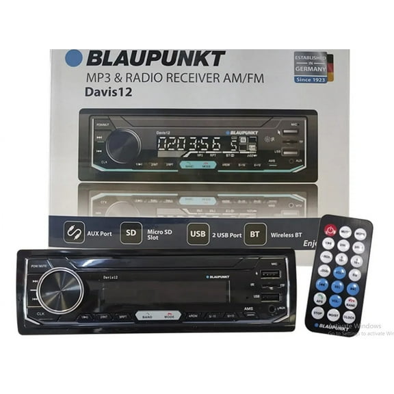 New Blaupunkt Davis12 1 DIN Multimedia Reveiver with Bluetooth, USB,  SD and Aux Inputs