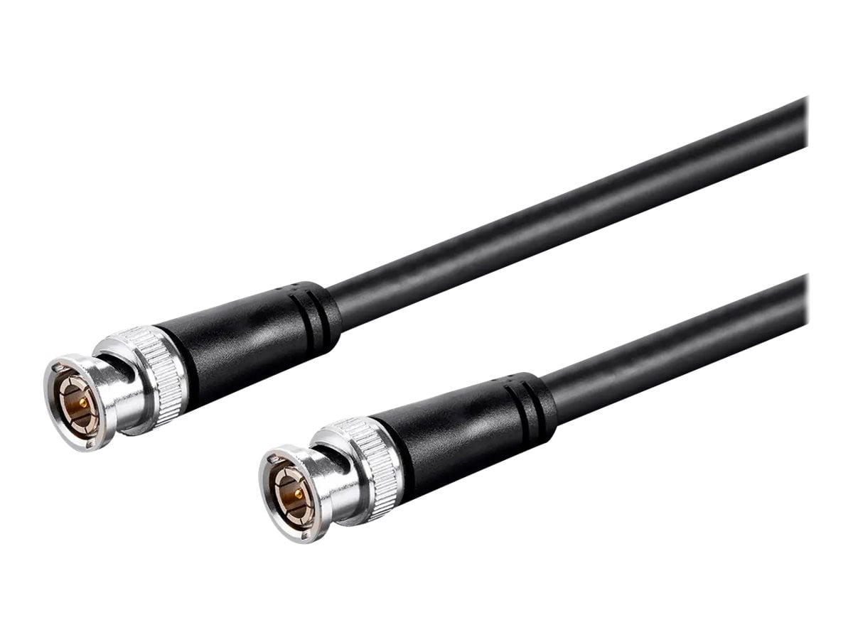 Monoprice RG6 Quad Shield CL2 Coaxial Cable with F Type Connector Black 15ft