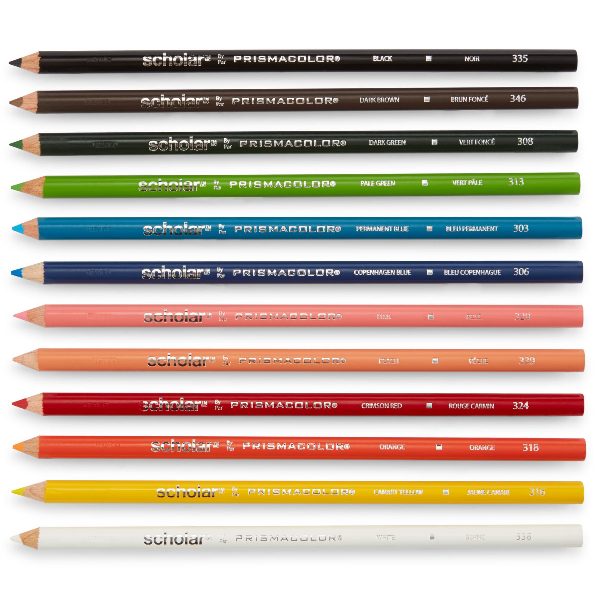 Prismacolor Scholar Colored Pencils, 12 Pack