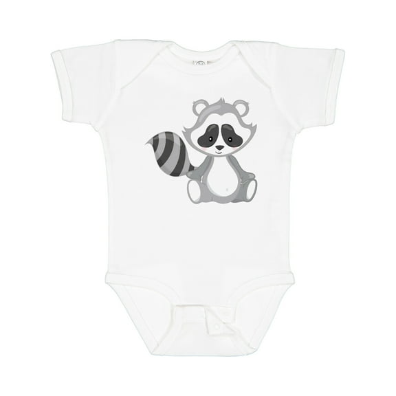 Inktastic Cute Woodland Animal Raccoon Boys or Girls Baby Bodysuit