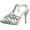Silver, variant on Delicacy Womens ESSENTIAL74 Open Toe Rhinestone Strappy Stiletto High Heel Sandal Shoes
