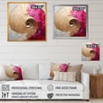 thumbnail image 5 of Designart "Delicate Pink Pottery Spirals I" Abstract Spirals Picture Framed Canvas Wall Art, 5 of 5