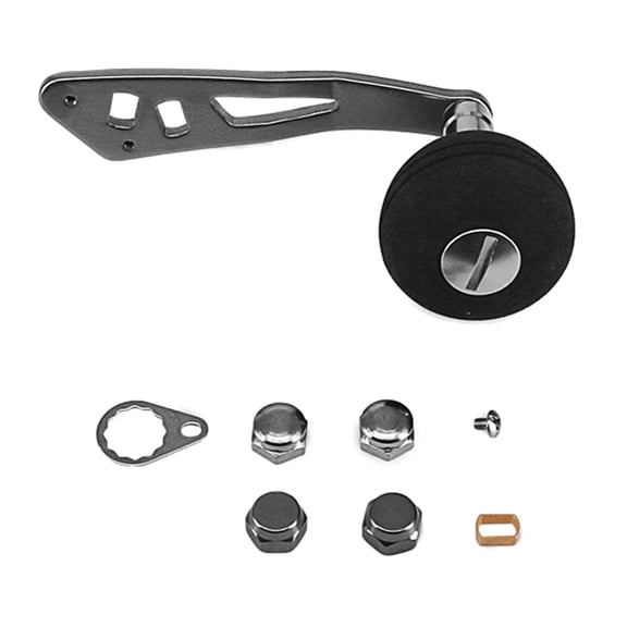 Fishing Reel Power Handle Single Knob Metal Fishing Rotating Reel Rocker Arm Grip Baitcasting Reel Power Handle