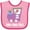 Pink and Fuchsia, variant on Inktastic 2nd Birthday Cute Train I'm Two Girls Baby Bib