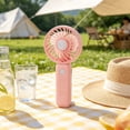 thumbnail image 6 of Lenkho Stylish Portable Handheld Fan, USB Rechargeable Mini Fan with Adjustable Speeds, Quiet Personal Fan, Perfect for Daily Use, Office, School, Outdoor, 6 of 7