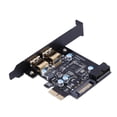 thumbnail image 1 of Tarjeta USB 3.0 PCI-E a 2 puertos Expansión PCI Express Conector de alimentación de 19 pines JShteea  El nuevo, 1 of 3