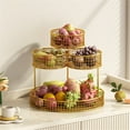 thumbnail image 7 of 3 Tier Fruit Basket Large Capacity Metal Mesh Black Wire Stand Kitchen Vegetable Holder for Countertop Candy Snacks Storage, 7 of 7