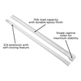 thumbnail image 3 of Hickory Hardware P1750-20-W-5B 20 in. Side Mount Drawer Slide, White - Pack of 5, 3 of 6